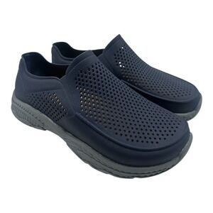 Skechers Foamies Creston Ultra Clogs Mens 9 Navy Blue‎ Grey Slip On Shoes 243101